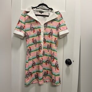 Smak Parlour Rooster Print Dress